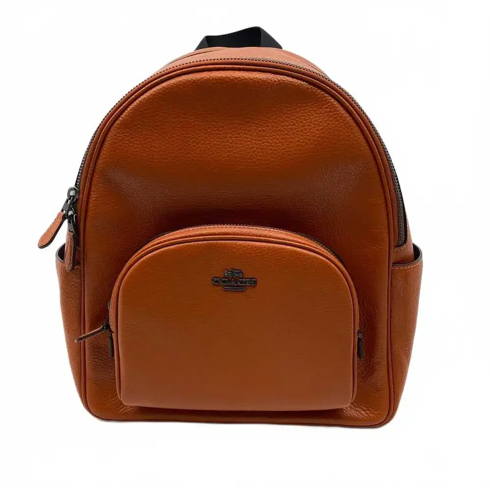 Coach Orange Leather Backpack | OS Regular Backpacks